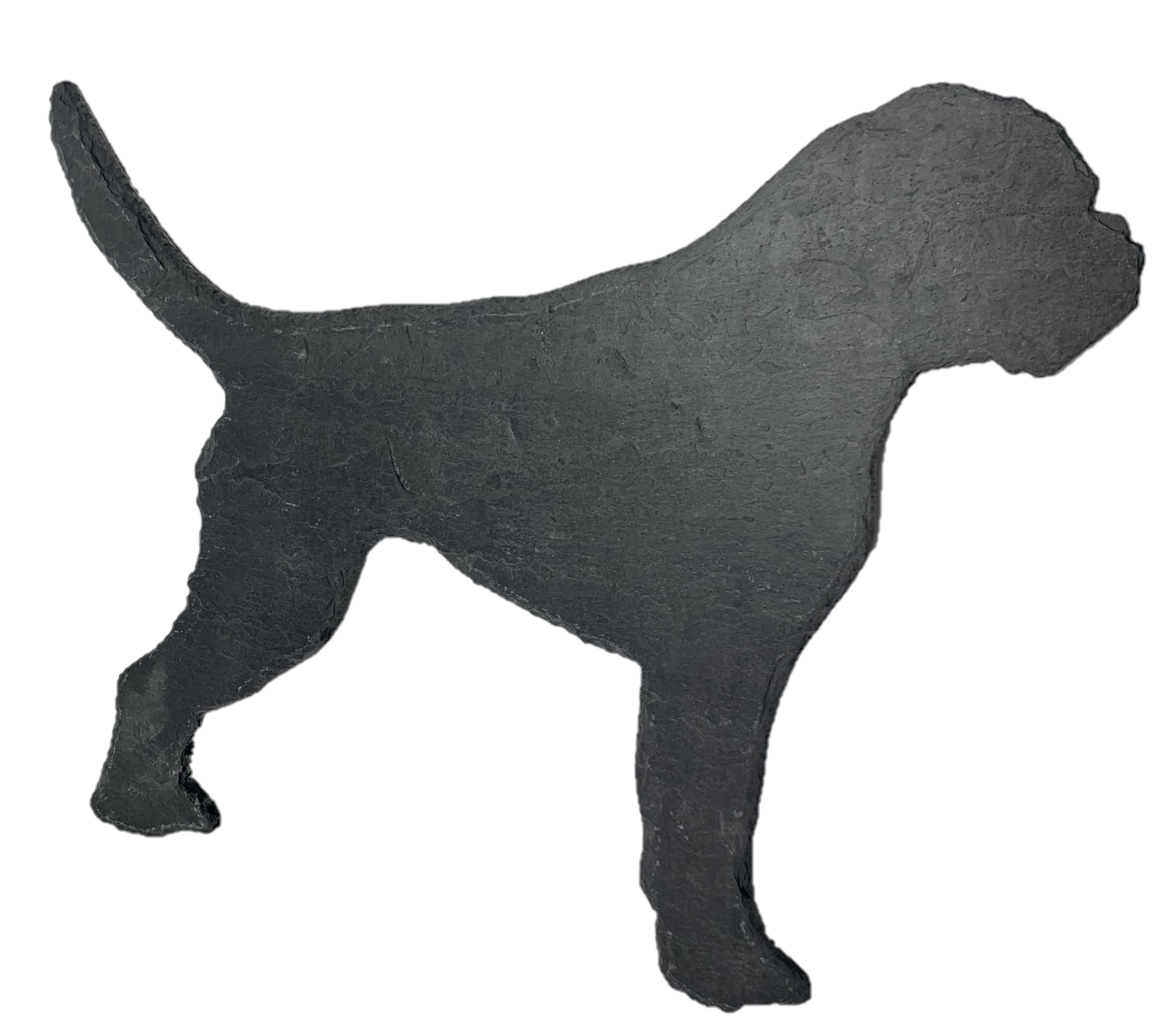 Boxer Hund Schieferfigur  ca. 37 x 30 cm
