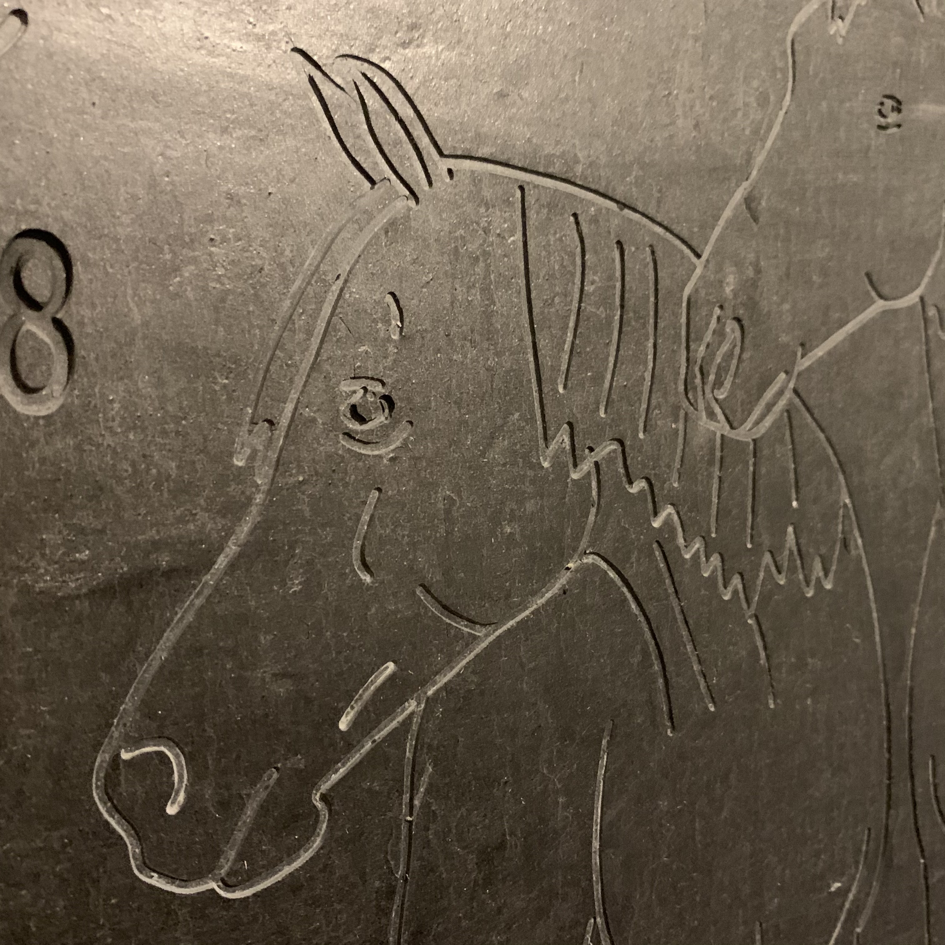 Stallschild Boxenschild für Pferde personalisiert mit Namen 60 x 30 cm