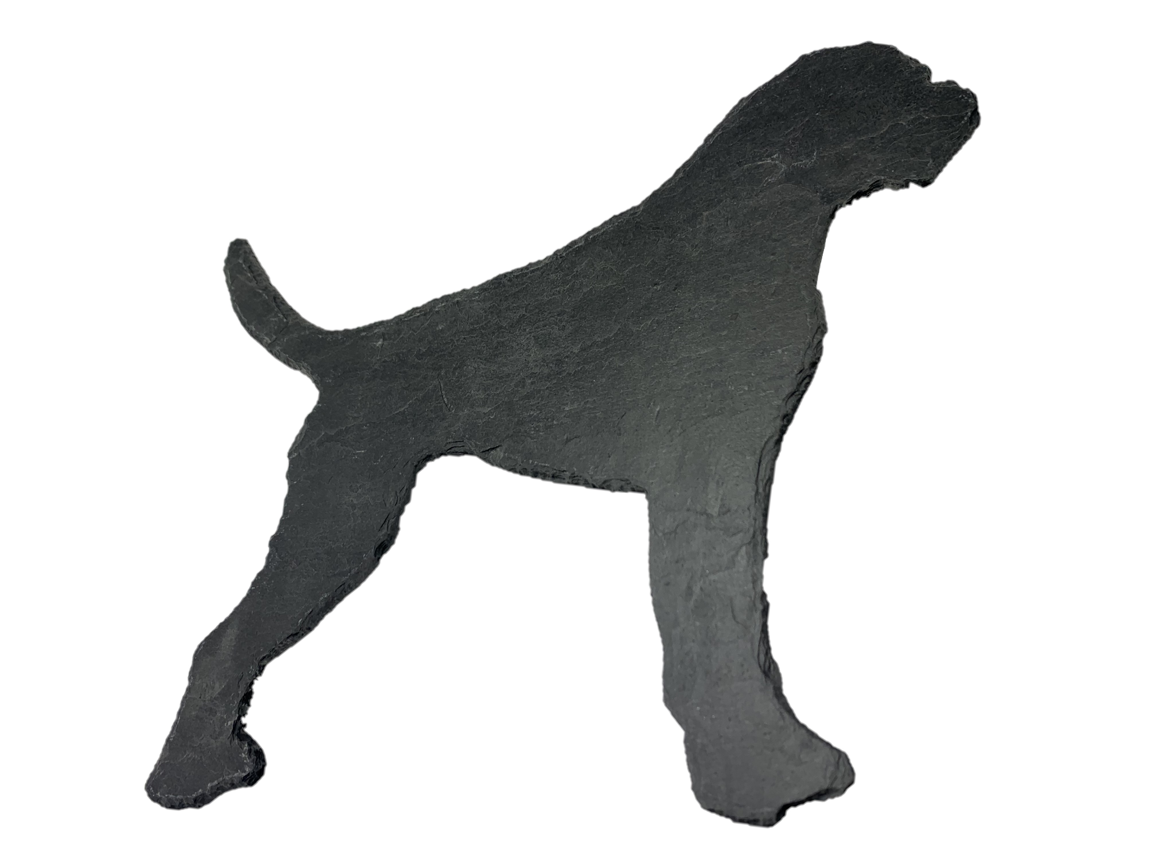 Boxer Hund Schieferfigur  ca. 37 x 30 cm